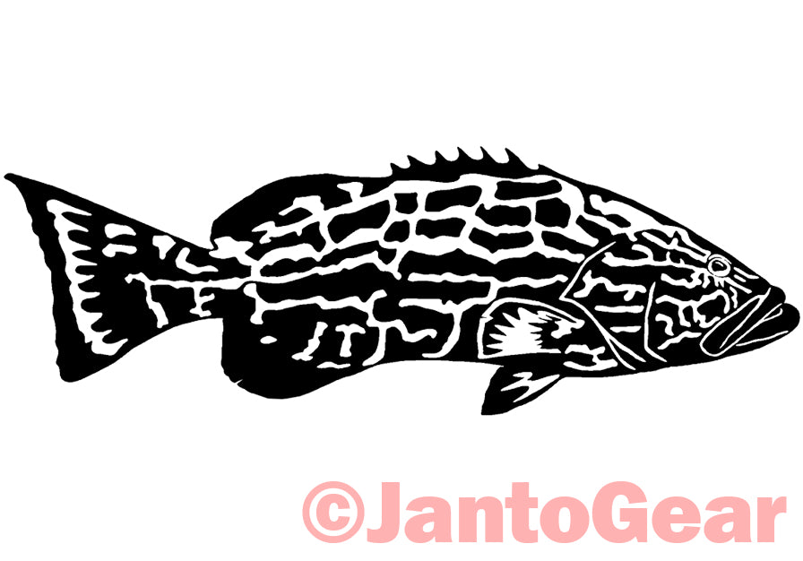 Black Grouper - Sticker