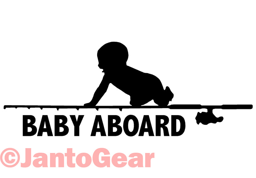 Baby Aboard Fishing - Sticker